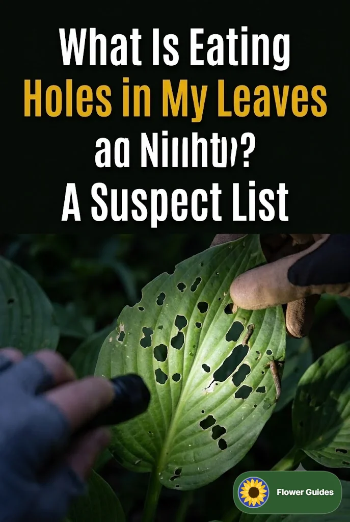 What Is Eating Holes in My Leaves at Night? A Suspect List