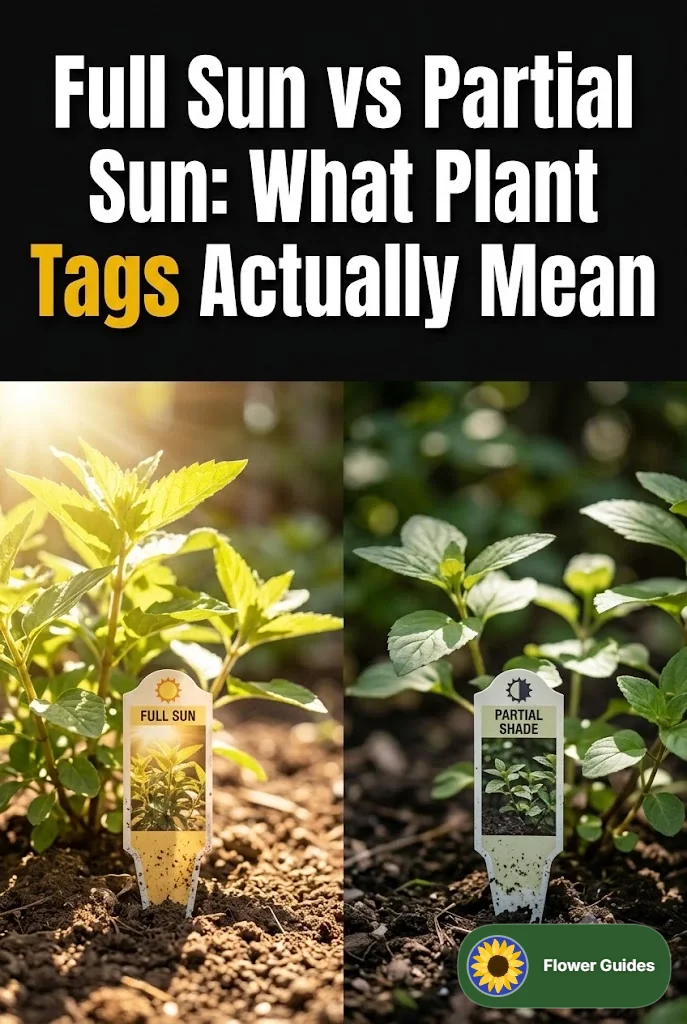 Full Sun vs Partial Sun: What Plant Tags Actually Mean