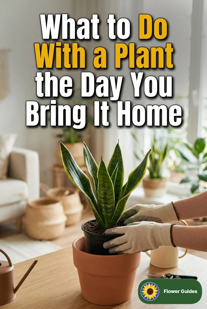 What to Do With a Plant the Day You Bring It Home